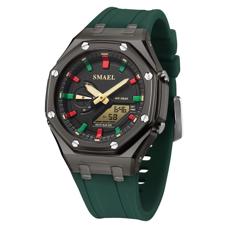 BLWOENS - Reloj multifuncional para hombres - Verde