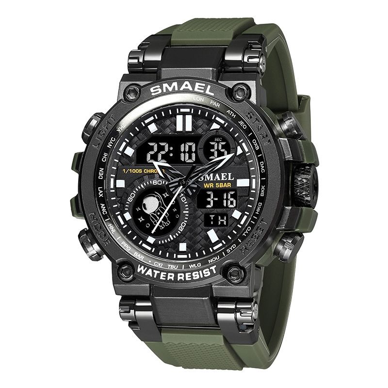 BLWOENS - Reloj multifuncional para hombres - Verde