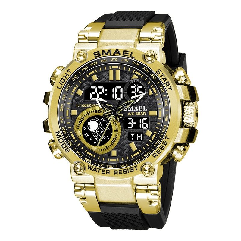 BLWOENS - Reloj multifuncional para hombres - Amarillo