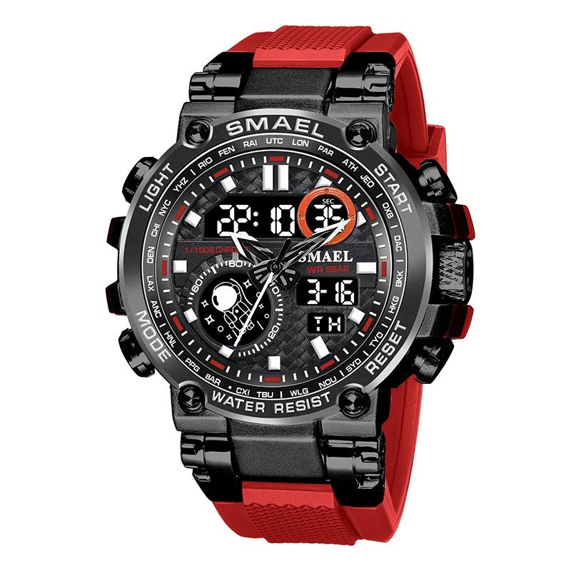 BLWOENS - Reloj multifuncional para hombres - Rojo