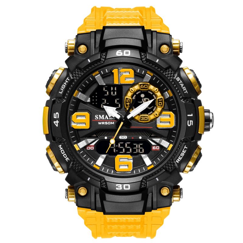 BLWOENS - Reloj multifuncional para hombres - Amarillo