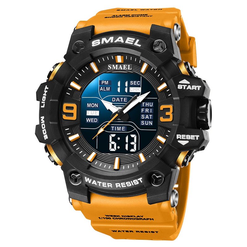 BLWOENS - Reloj multifuncional para hombres - Naranja