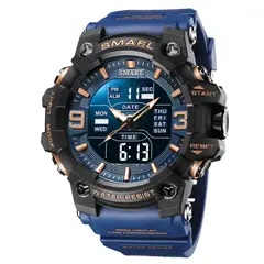 BLWOENS - Reloj multifuncional para hombres - Azul