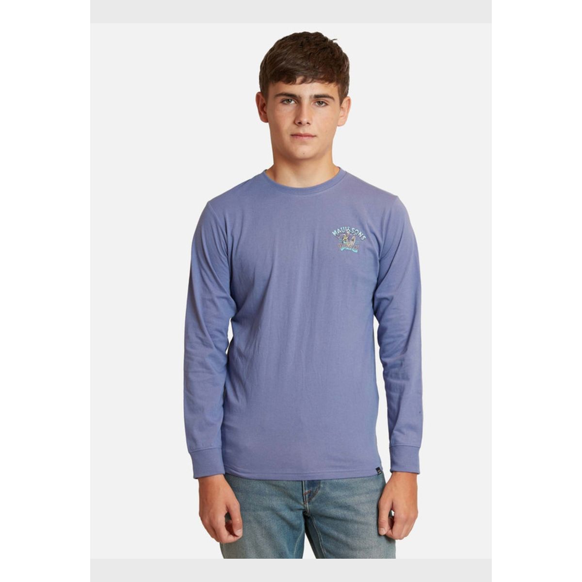 MAUI AND SONS - Polera Skeleton Surf Morado Infantil Maui And Sons