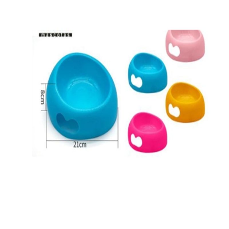 GENERICO - Bowl Para Perro Comida Color Rosado Redondo 21cm
