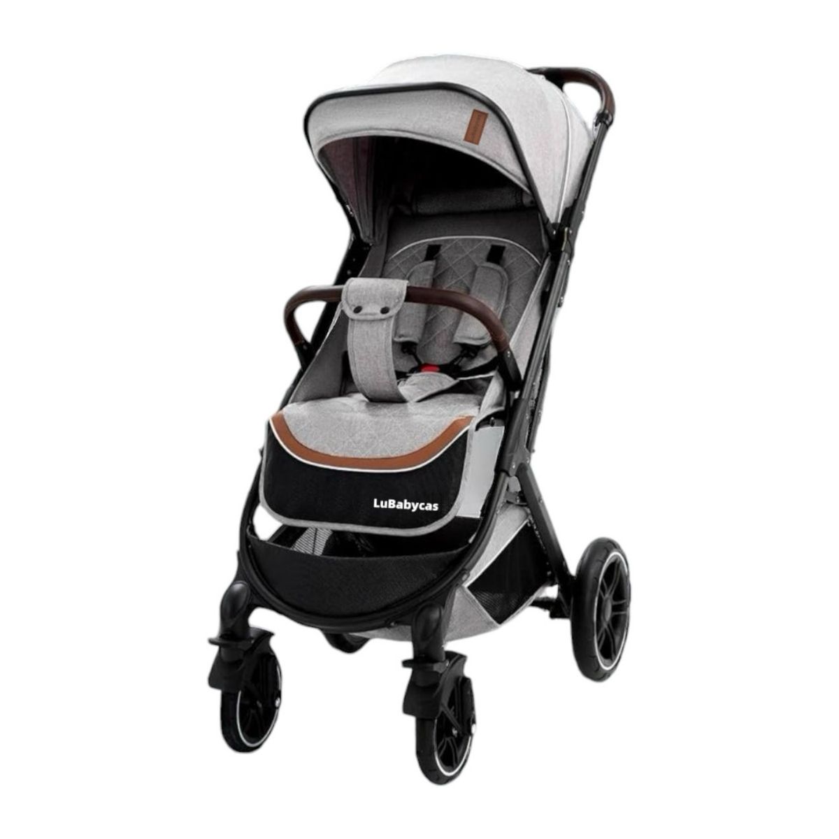 LUBABYCAS - Coche de Paseo Con Cubre Pies LuBabycas Gris