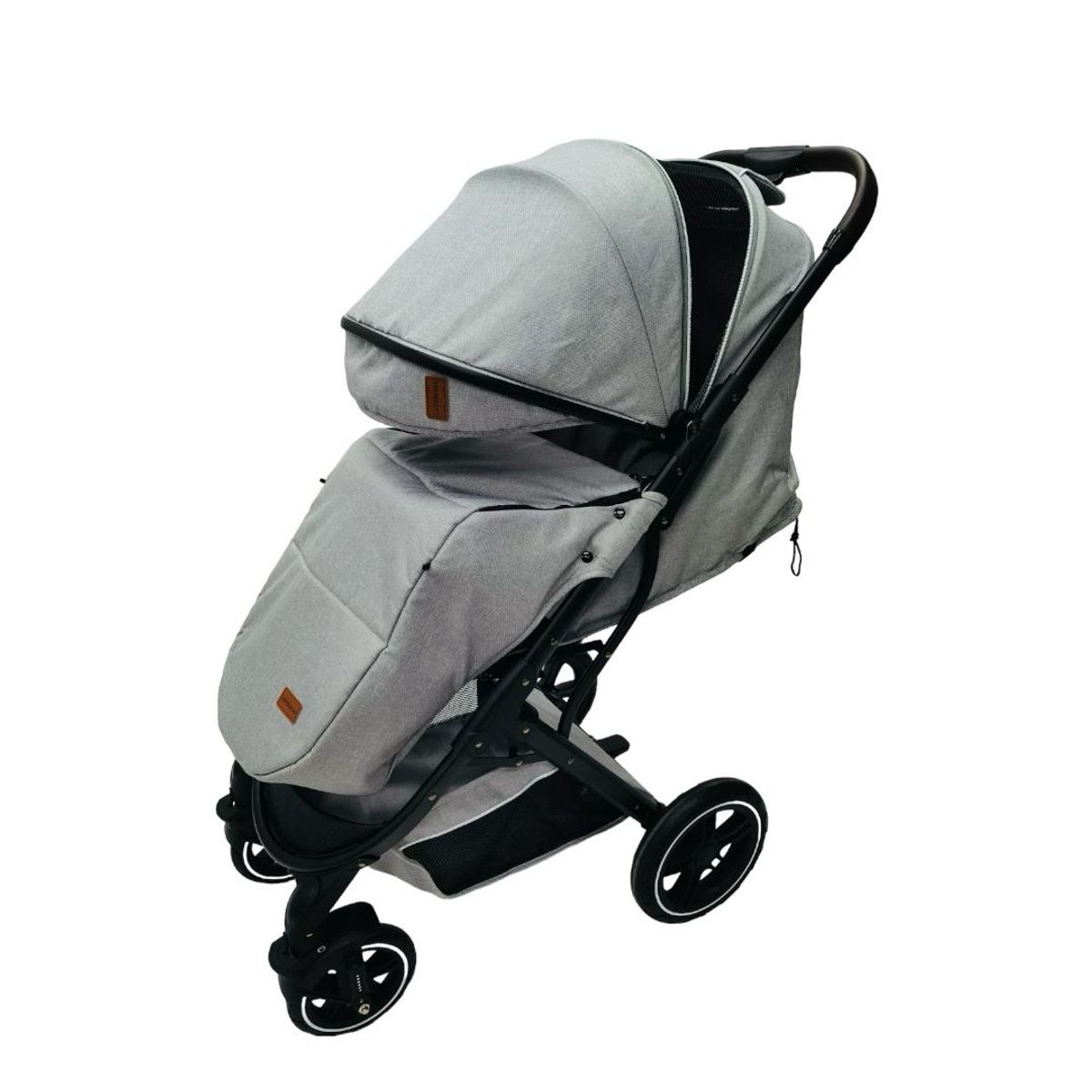 LUBABYCAS - Coche de Paseo Con Cubre Pies LuBabycas Gris