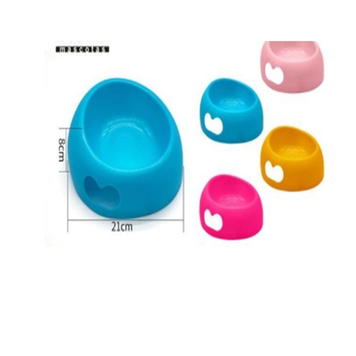 GENERICO - Bowl Para Perro Comida Color Amarillo Redondo 21cm