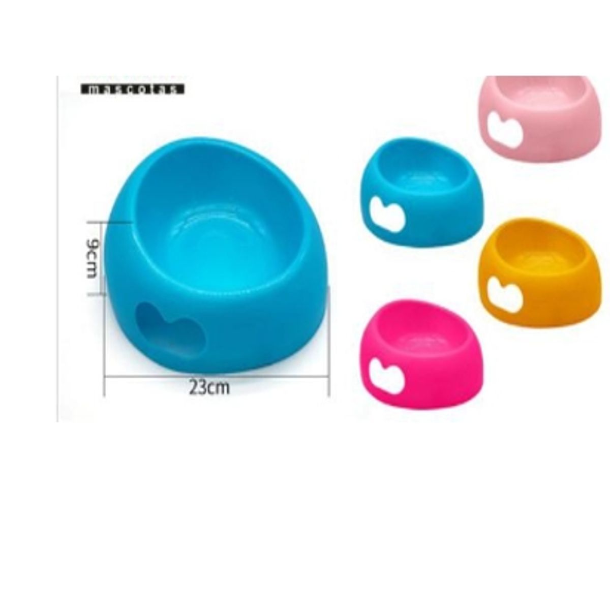 GENERICO - Bowl Para Perro Comida Color Fucsia Redondo 23cm