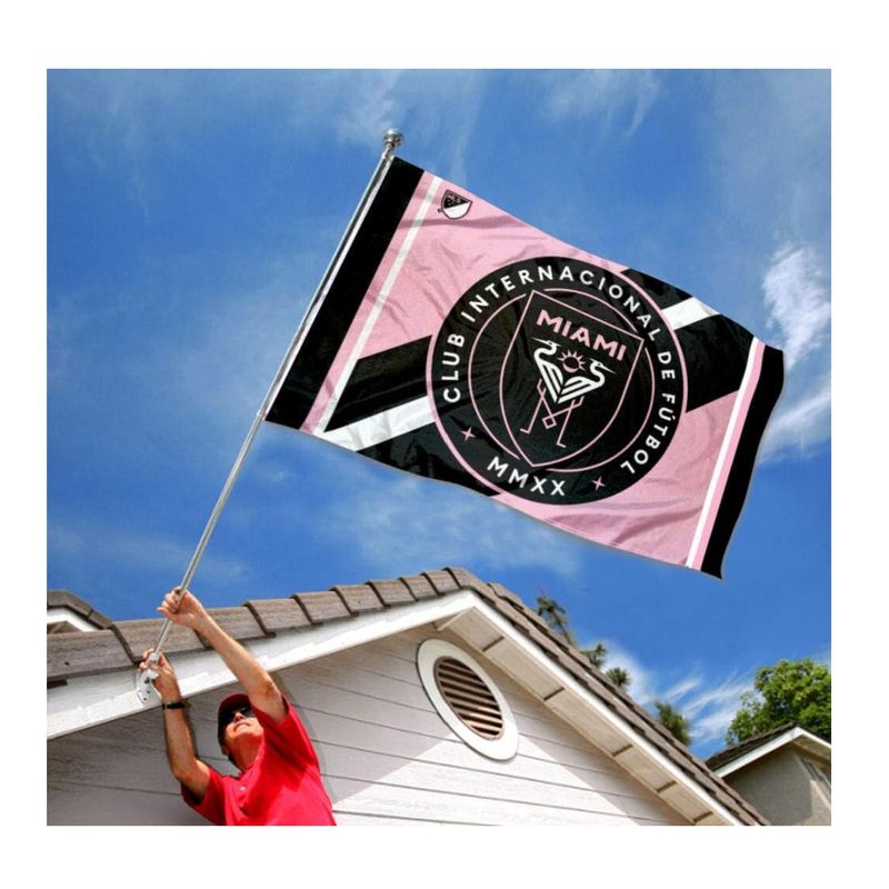 GENERICO - Bandera de Inter de Miami Fc de 150cm x 90cm