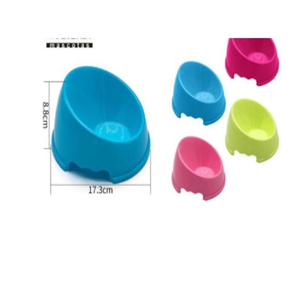 GENERICO - Bowl Para Perro Comida Color Azul Redondo 17cm