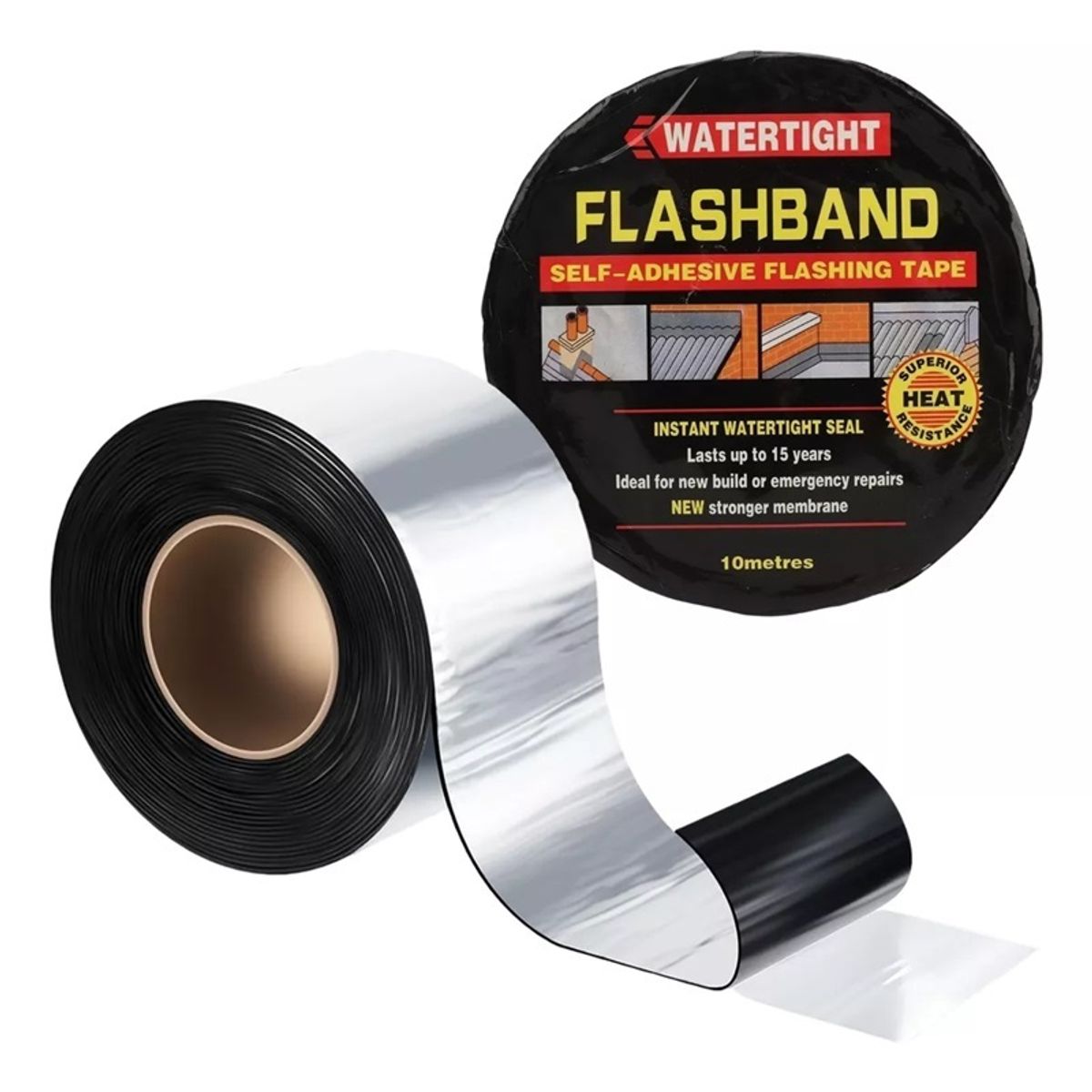 GENERICO - cinta selladora de techos anti gotera 5 mt