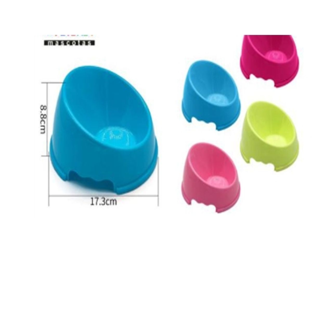 GENERICO - Bowl Para Perro Comida Color Verde Redondo 17cm