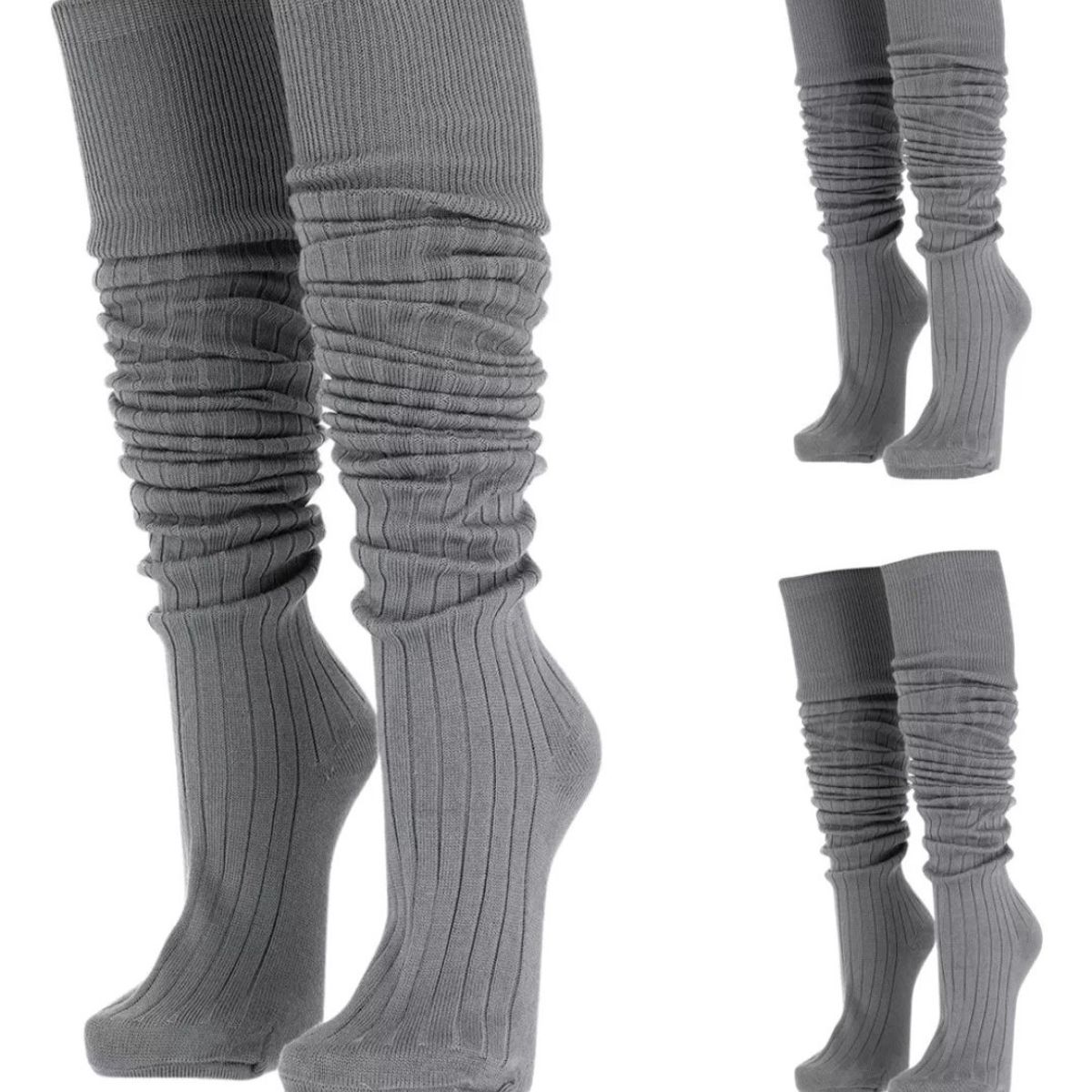 AGW - Pack 3 Calcetines Bucaneras Algodon Escolar Extra Larga