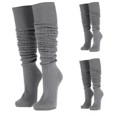 AGW - Pack 3 Calcetines Bucaneras Algodon Escolar Extra Larga