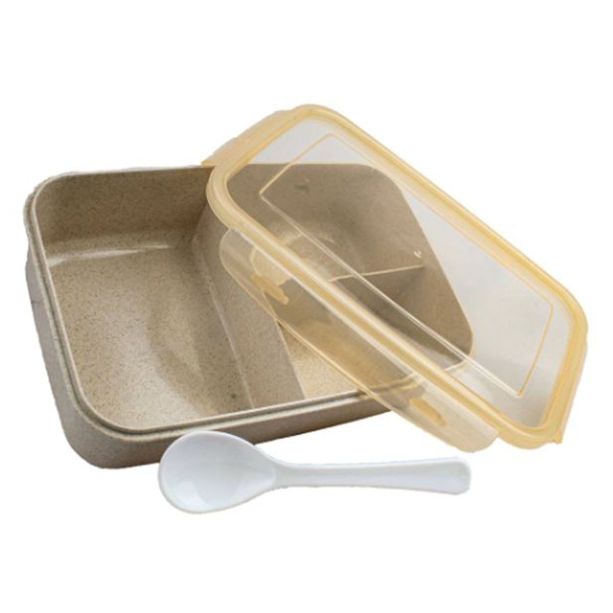 GENERICO - Táper Hermético Plástico Con 3 Compartimentos Microondas