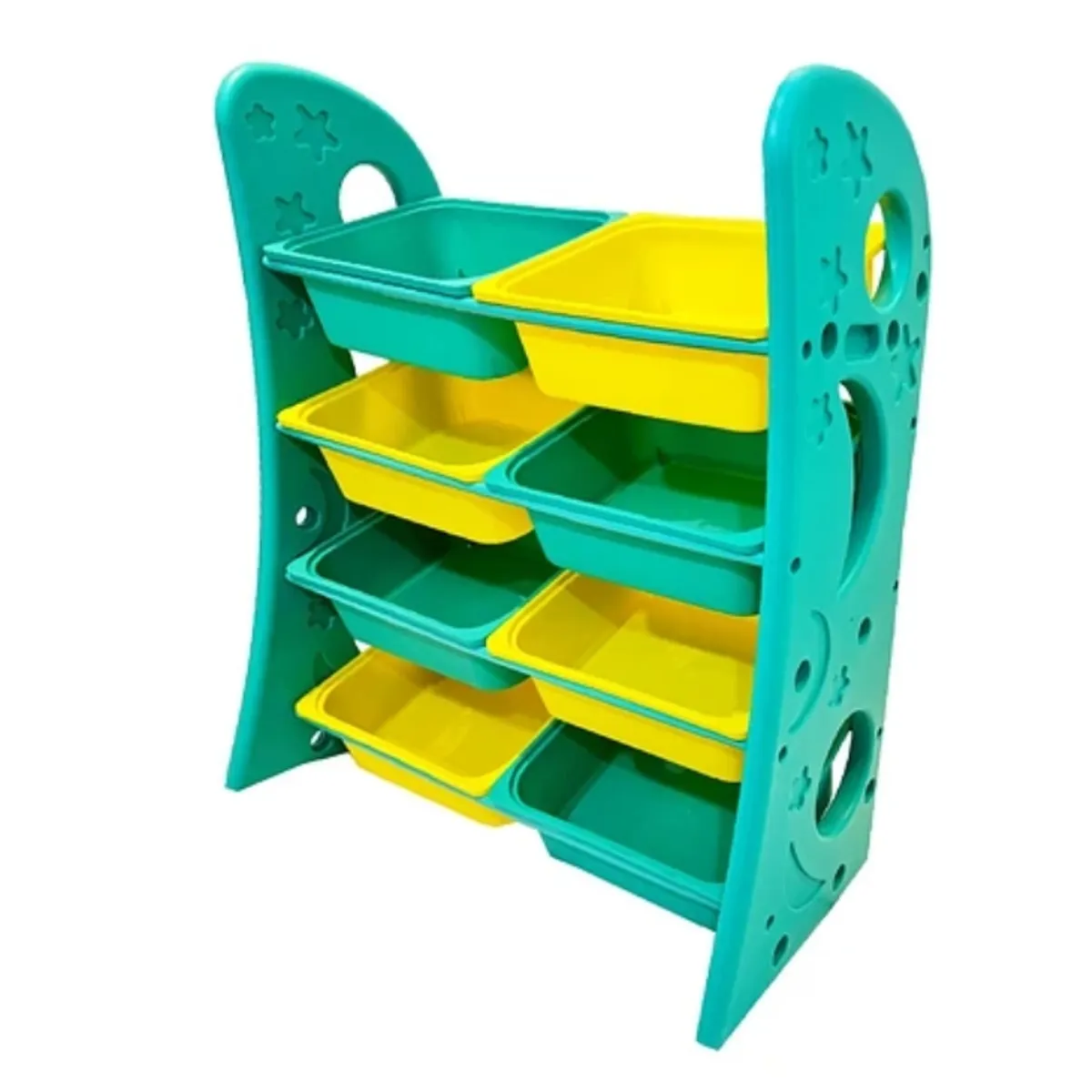 KIDSCOOL - Estante Infantil Sunny 8 Cajas Verde