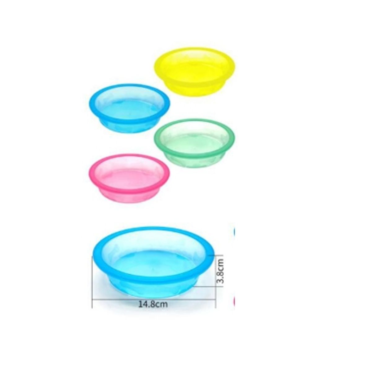 GENERICO - Bowl Para Perro Comida Color Verde Redondo 14cm