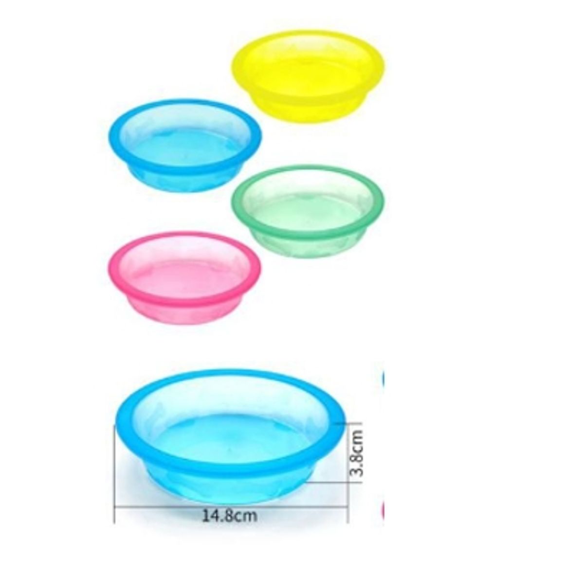 GENERICO - Bowl Para Perro Comida Color Rosa Redondo 14cm