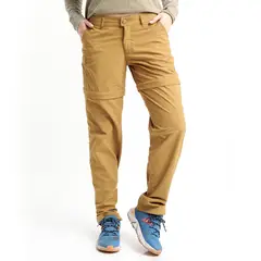 KANNU - Pantalón Desmontable Mujer Mostaza