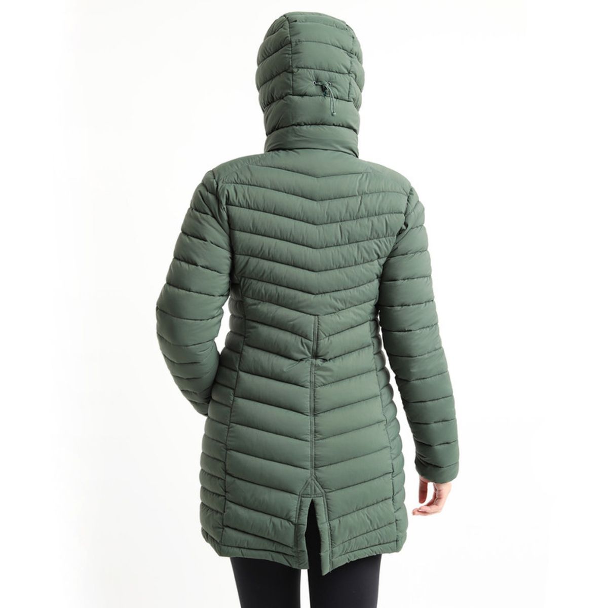 KANNU - Parka Insulada Larga Cisnes Mujer Verde KANNU