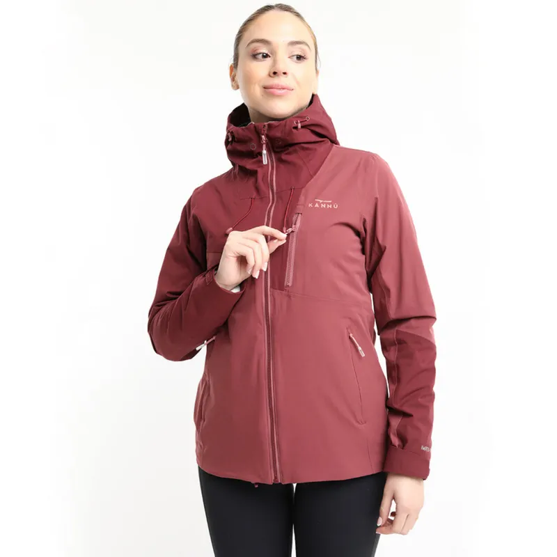 KANNU - Parka 3 En 1 Baker Mujer Burdeo KANNU