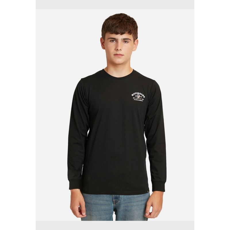 MAUI AND SONS - Polera Custom Lax Negro Infantil Maui And Sons