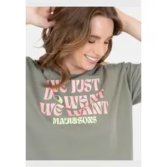 MAUI AND SONS - Polera Mystic Fall Verde Mujer