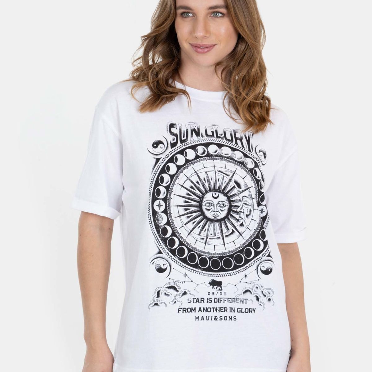 MAUI AND SONS - Polera From Another Glory Blanco Mujer Maui And Sons