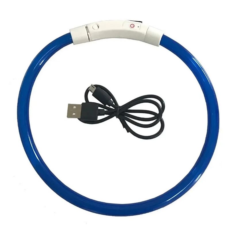 GENERICO - Collar Para Perro Gato Luminoso Anti Perdida 55cm