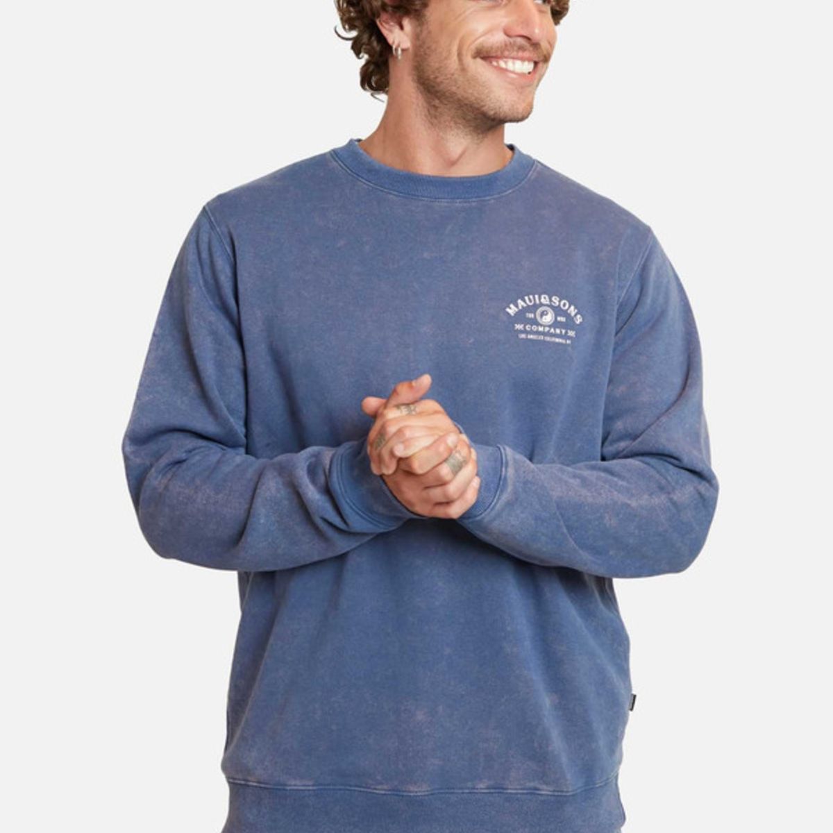 MAUI AND SONS - Poleron Yinyan Surfco Crew Morado Maui And Sons