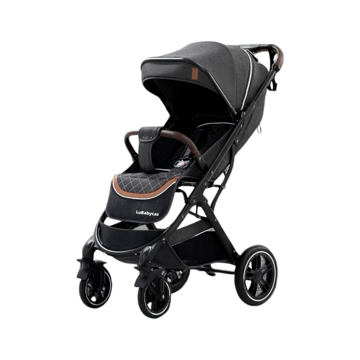 LUBABYCAS - Coche de Paseo Con Cubre Pies LuBabycas Negro