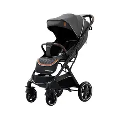 LUBABYCAS - Coche de Paseo Con Cubre Pies Negro