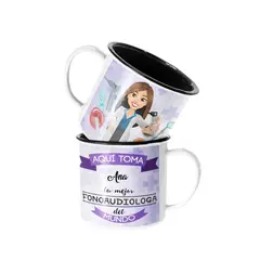 SM - Taza Enlozada Lechera Para Fonoaudiologa Personalizado