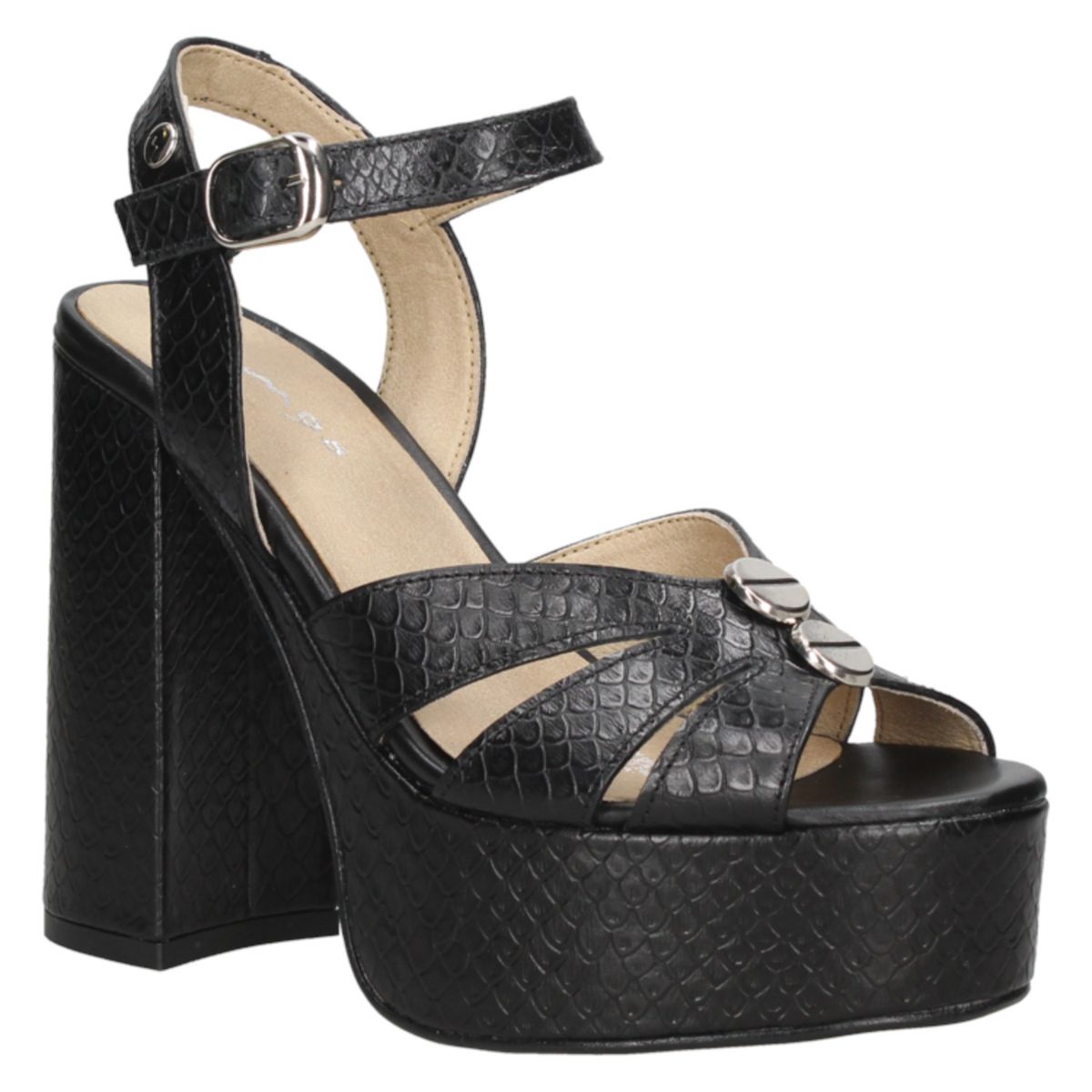 MINGO - Sandalia Casual Negro Mingo