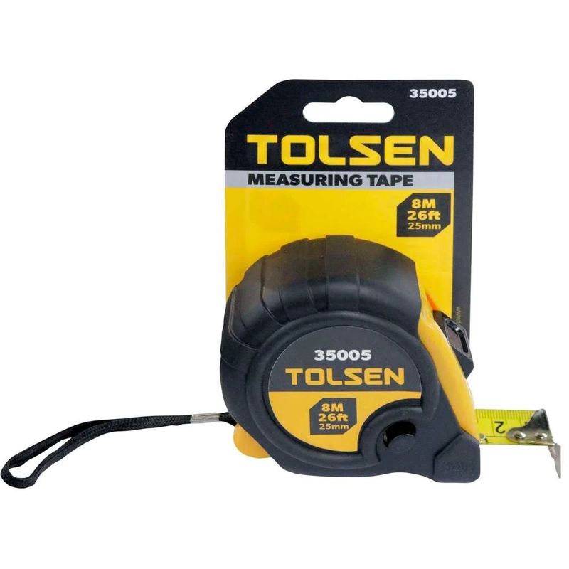 TOLSEN - HUINCHA MEDIR 8 MTS. X 25 MM TOLSEN 35008