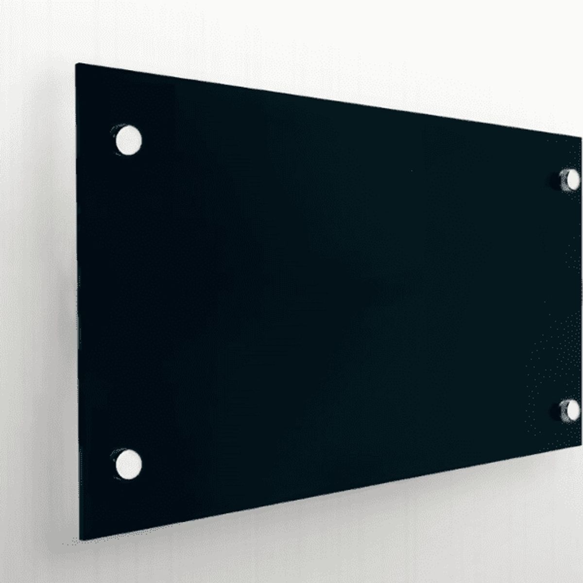 DELL ORTO - Pizarra 120x100cm - Vidrio Templado 6mm Negro