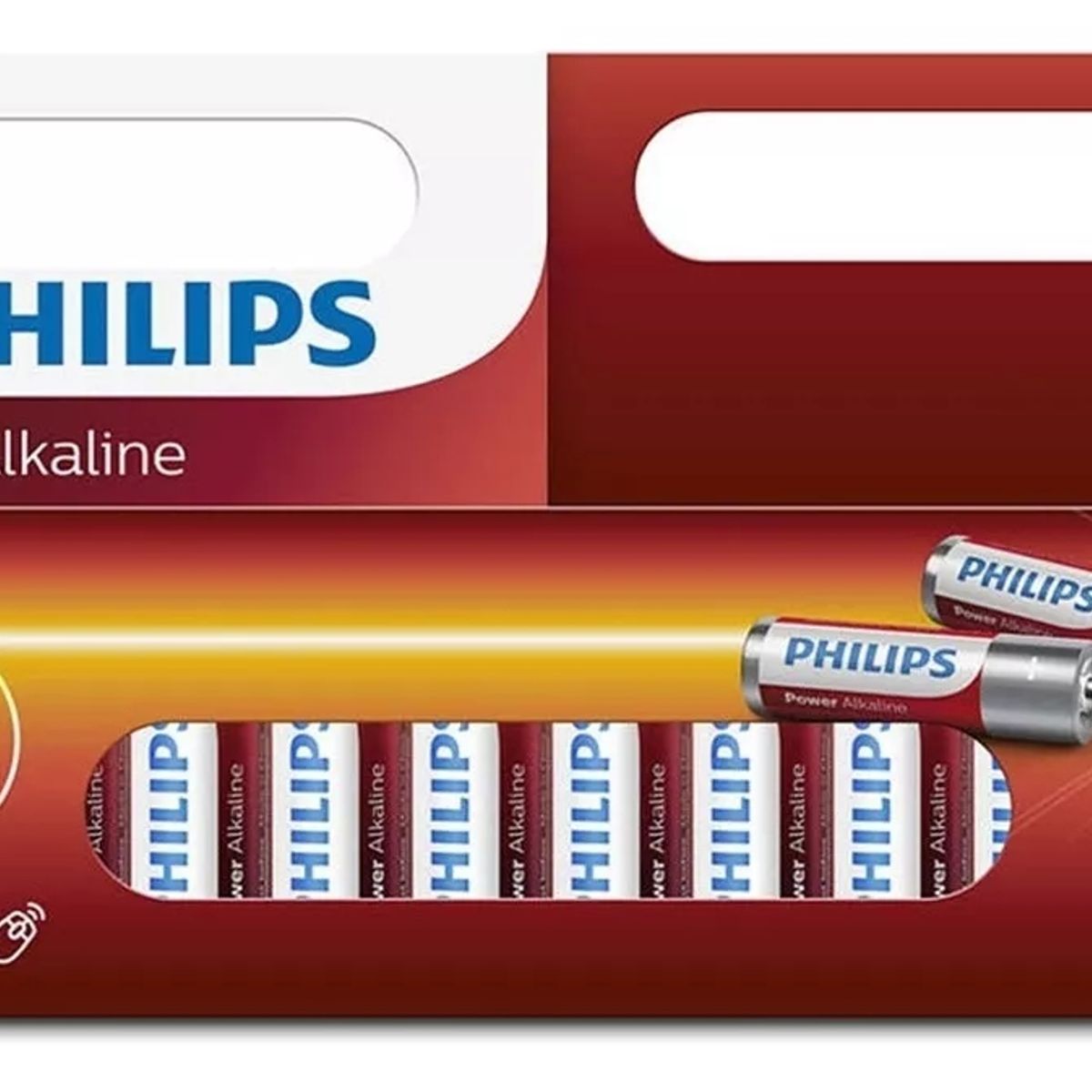 PHILIPS - Pack 12 Pilas Alcalina AA Philips