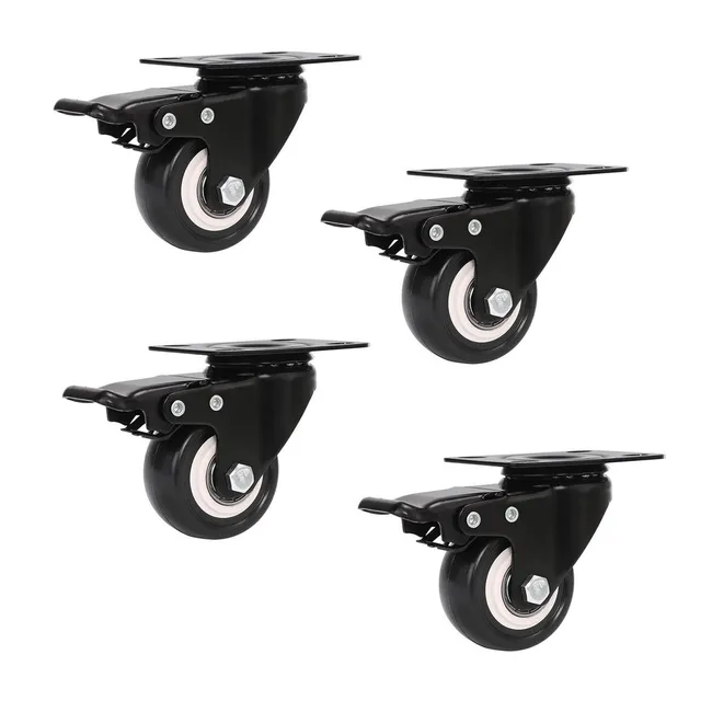 LINKON - Ruedas Muebles Industriales con Freno 2" Linkon Set 4