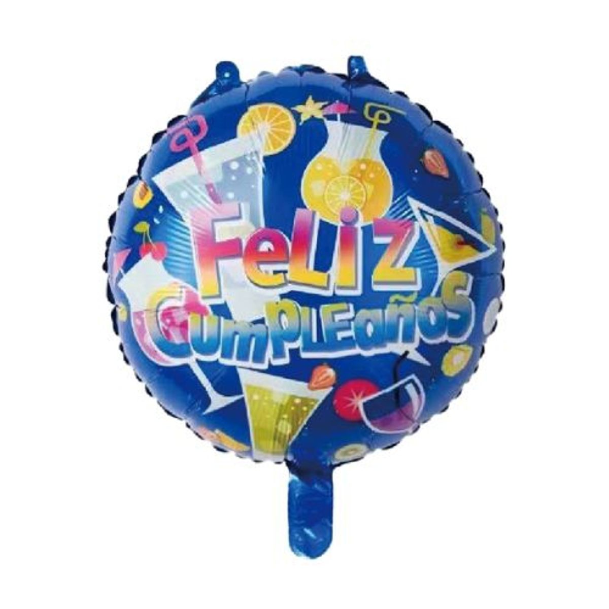 GENERICO - Globo Latex 45X45 Cm Azul Feliz Cumpleaños