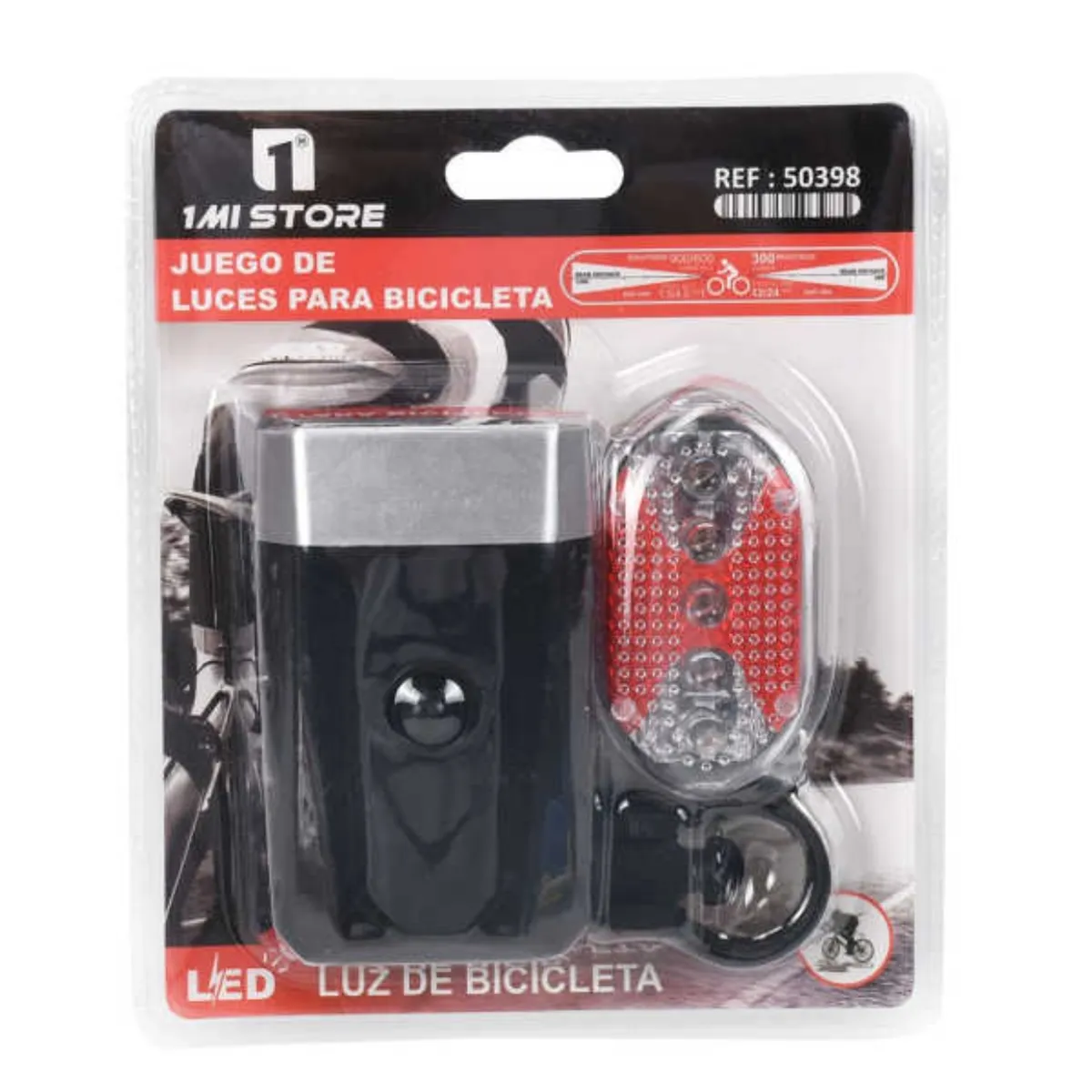 OEM - Kit Luces Bicicleta Luz Delantera Trasera