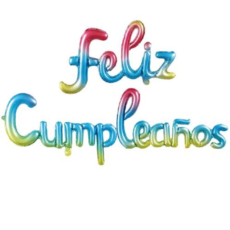 GENERICO - Globos Diseño Feliz Cumpleaños Latex Color Multicolor