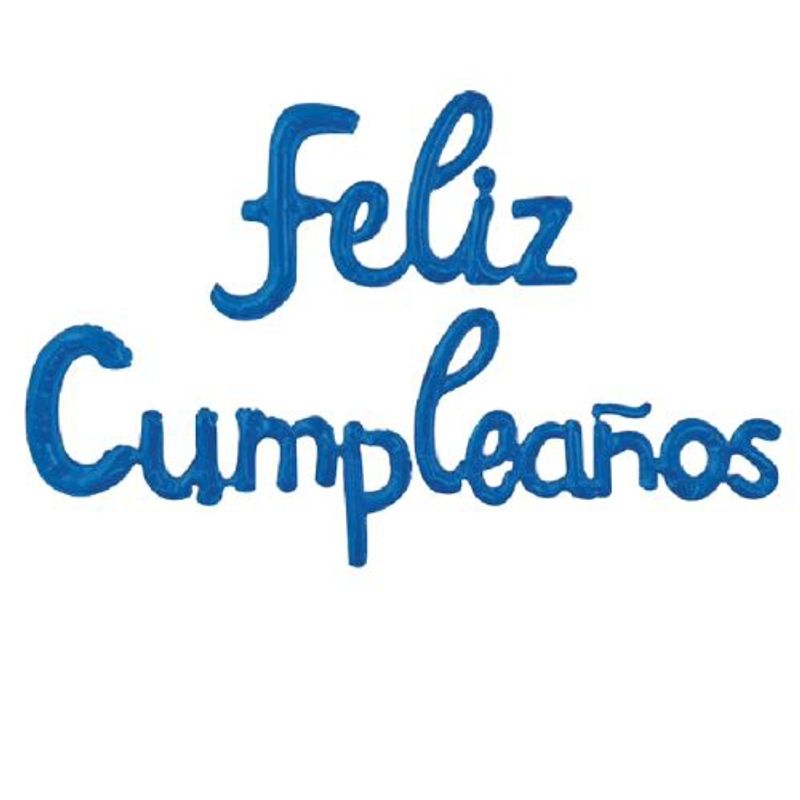 GENERICO - Globos Diseño Feliz Cumpleaños Latex Color Azul