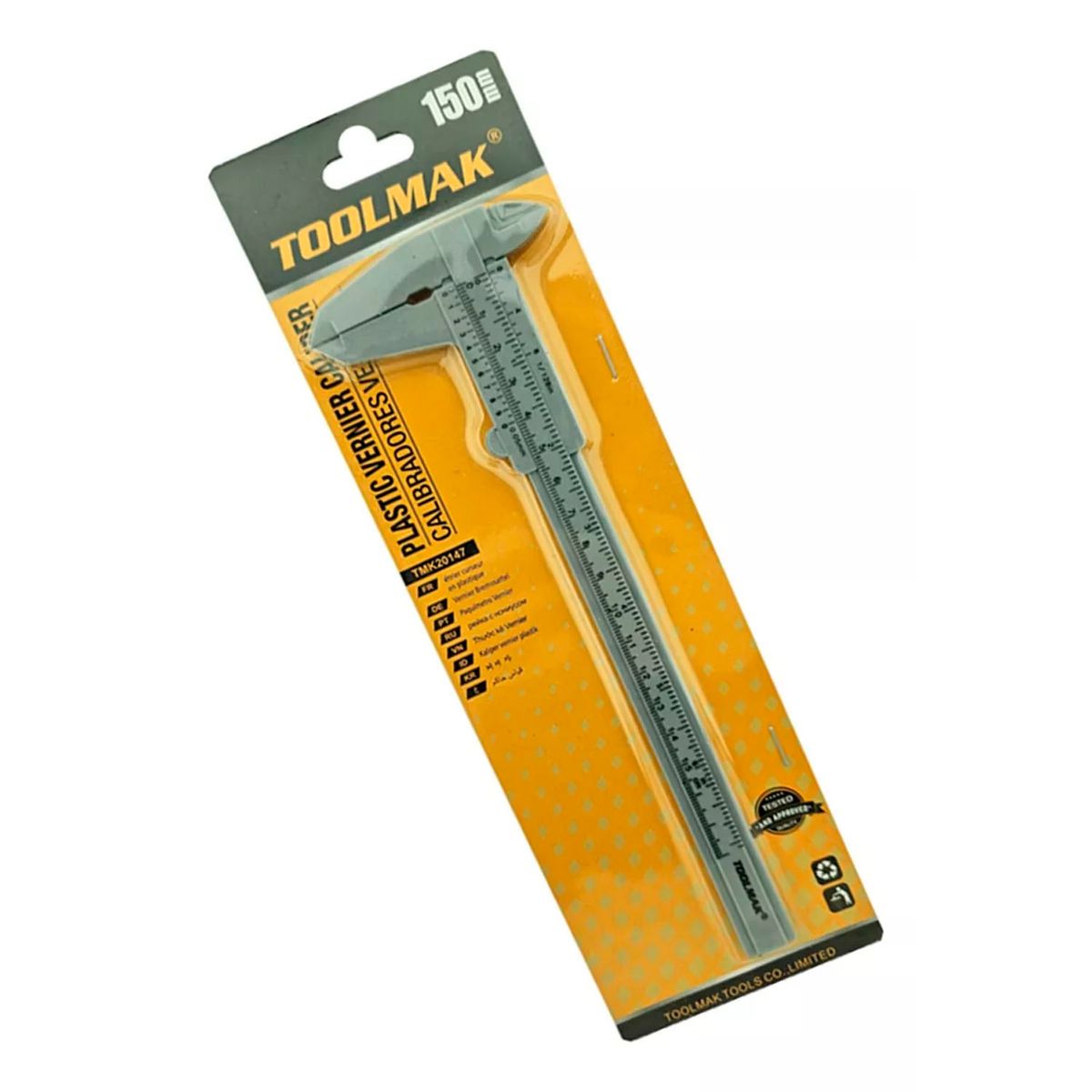 TOTAL TOOLS - Pie De Metro Vernier Análogo Plástico 150mm Toolmak