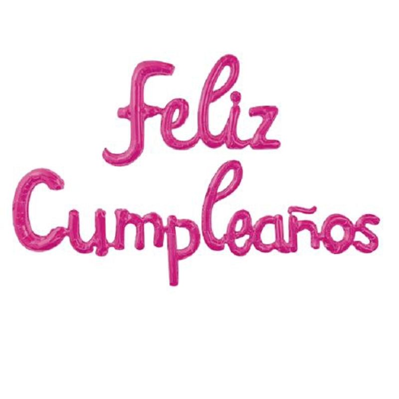 GENERICO - Globos Diseño Feliz Cumpleaños Latex Color Violeta