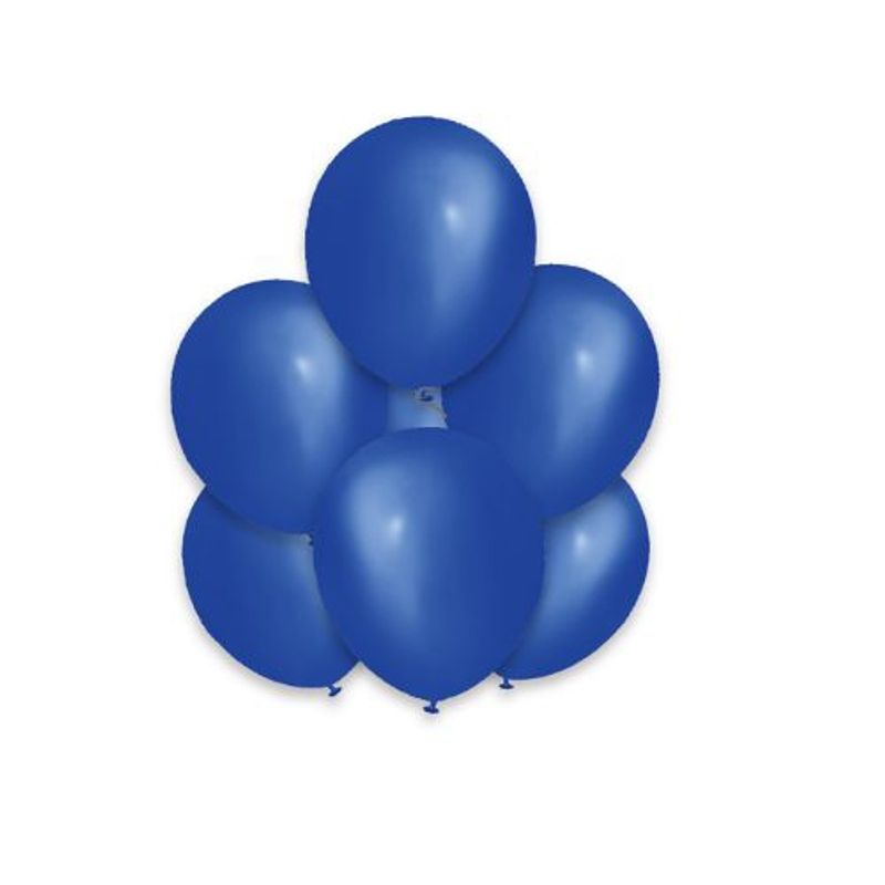 GENERICO - Globos Latex Color Azul 25 Cm 12 Unidades