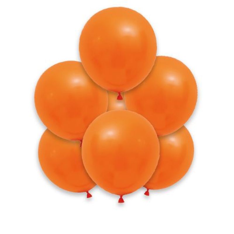 GENERICO - Globos Latex Color Naranja 25 Cm 12 Unidades