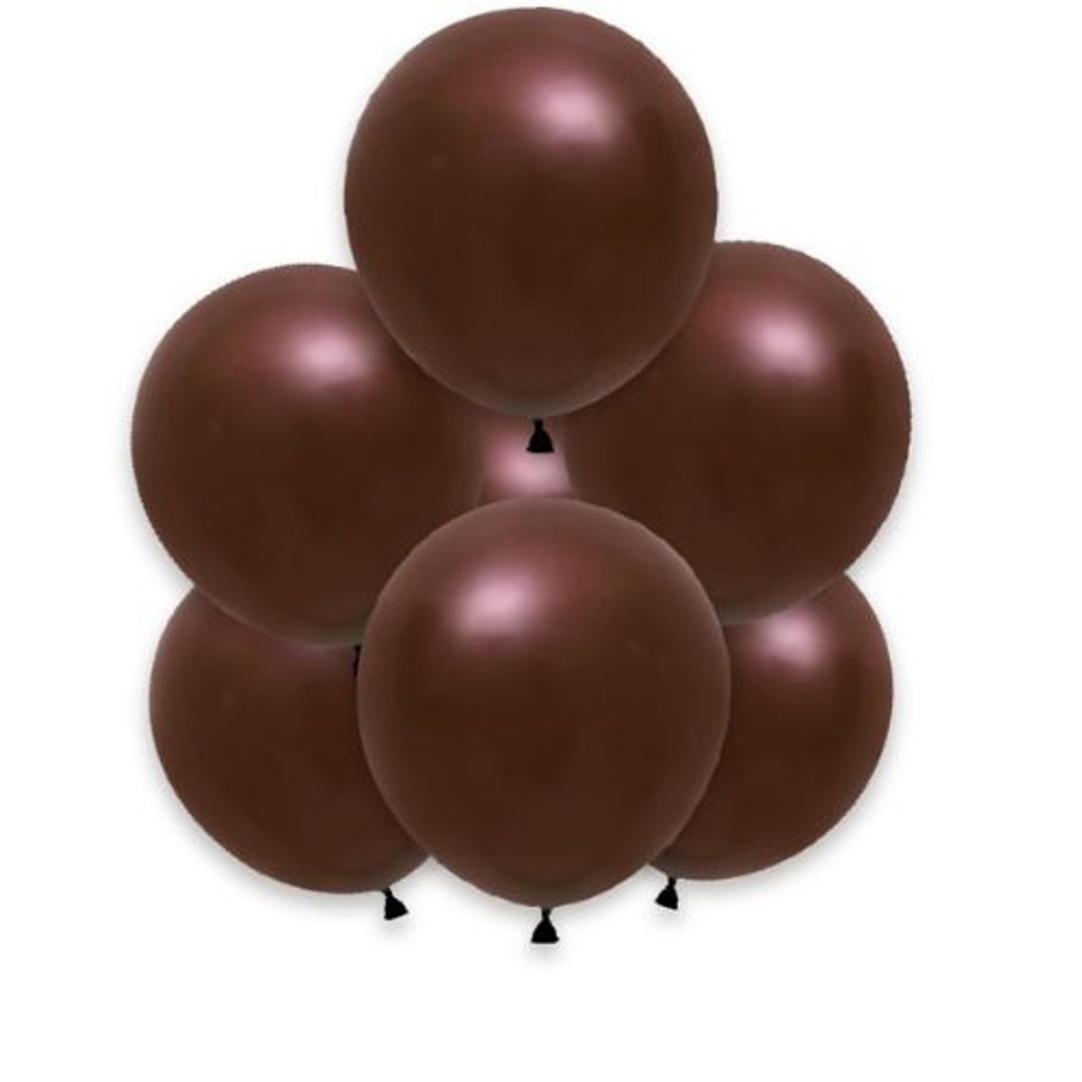 GENERICO - Globos Latex Color Marron 25 Cm 12 Unidades