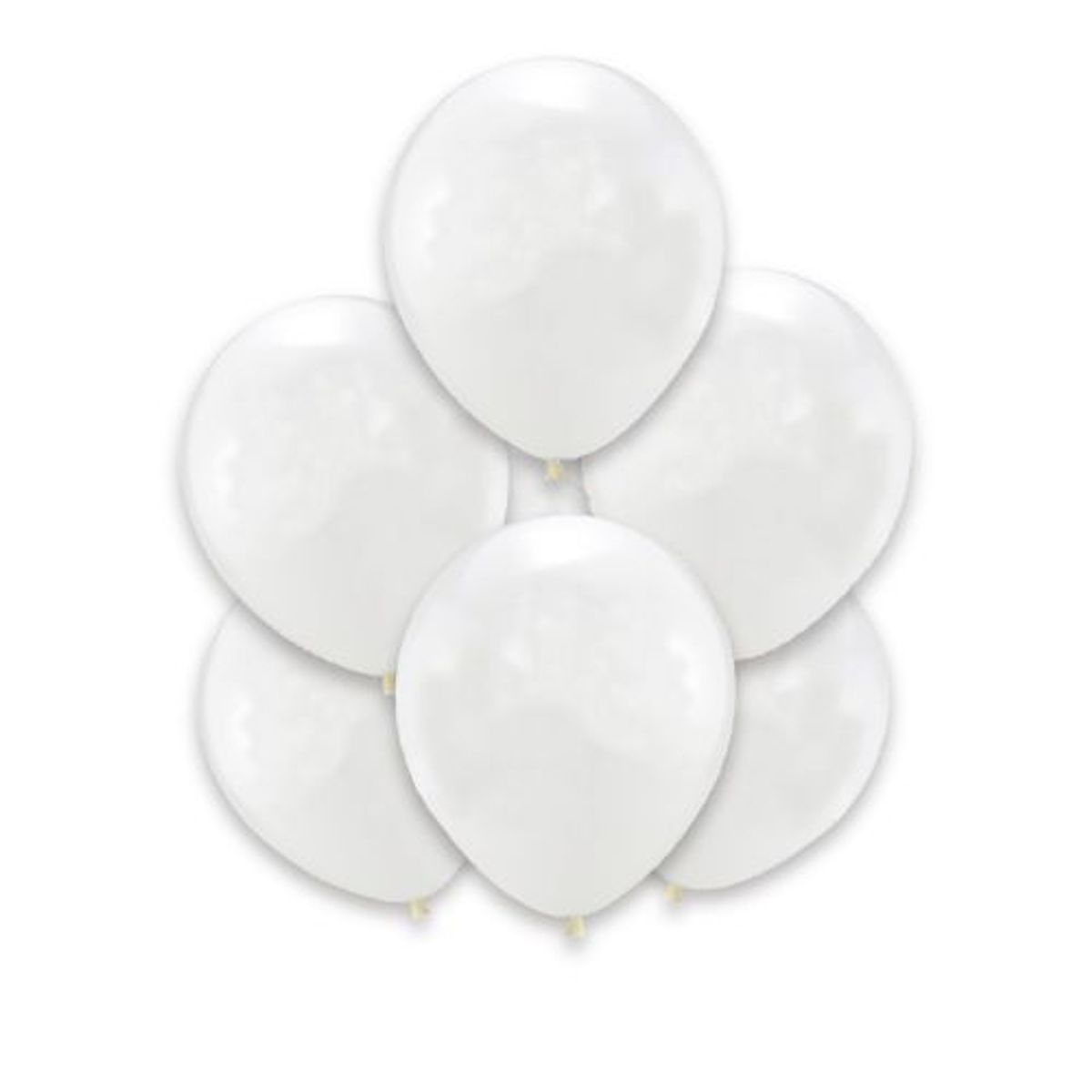 GENERICO - Globos Latex Color Blanco 25 Cm 12 Unidades