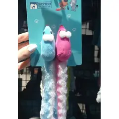 GENERICO - Juguete Para Gato Forma Raton 2 Unidades Con Cola